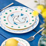 Summer Bliss Salad/Dessert Plate Mermaid 9" Set of 6
