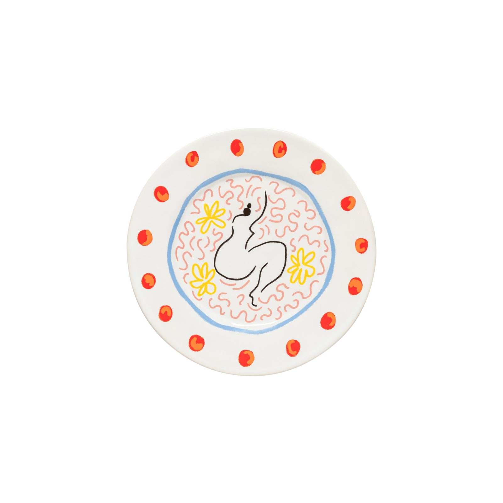 Summer Bliss Salad/Dessert Plate Lady 9" Set of 6