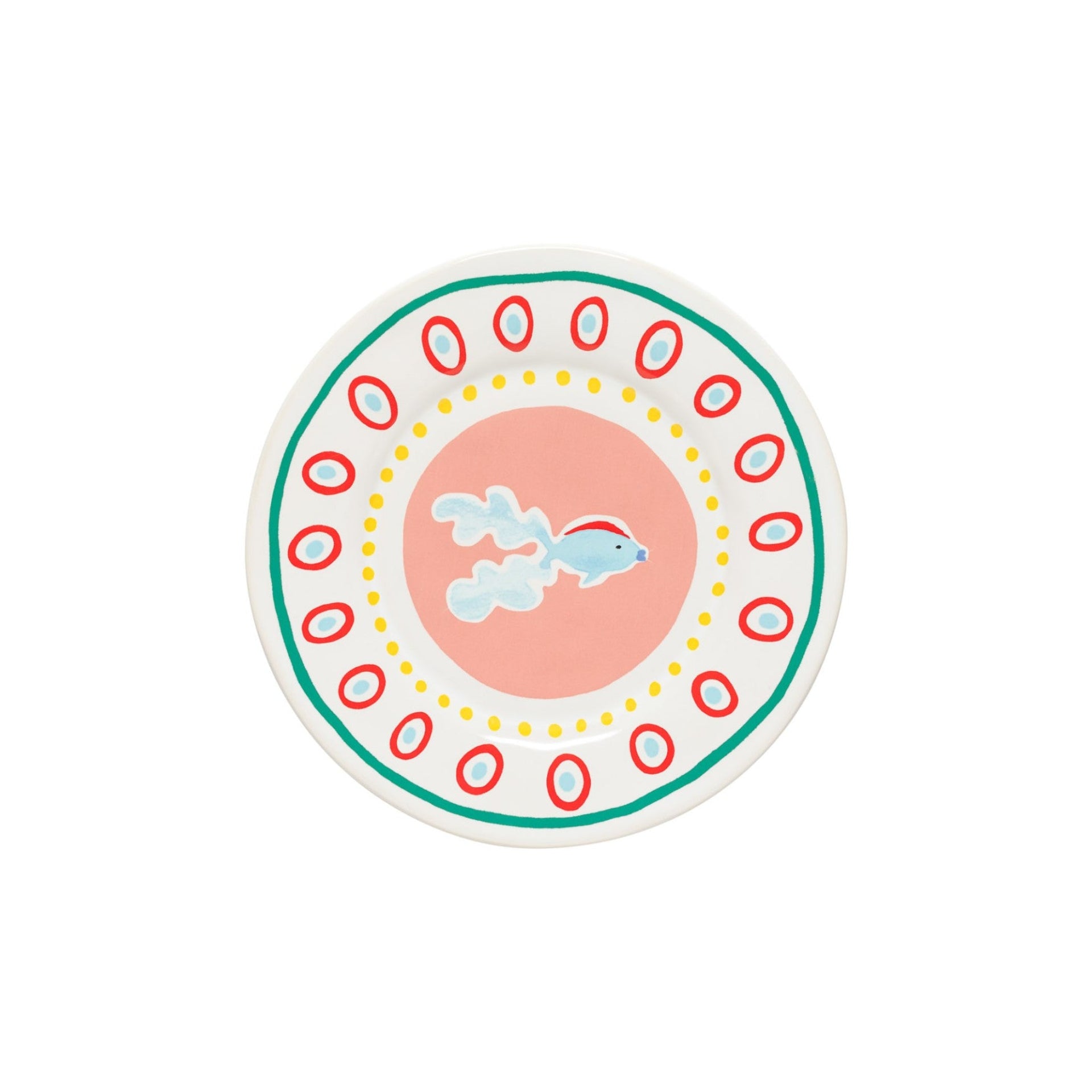 Summer Bliss Salad/Dessert Plate Guppy 9" Set o 6