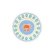 Summer Bliss Salad/Dessert Plate Crab 9" Set of 6