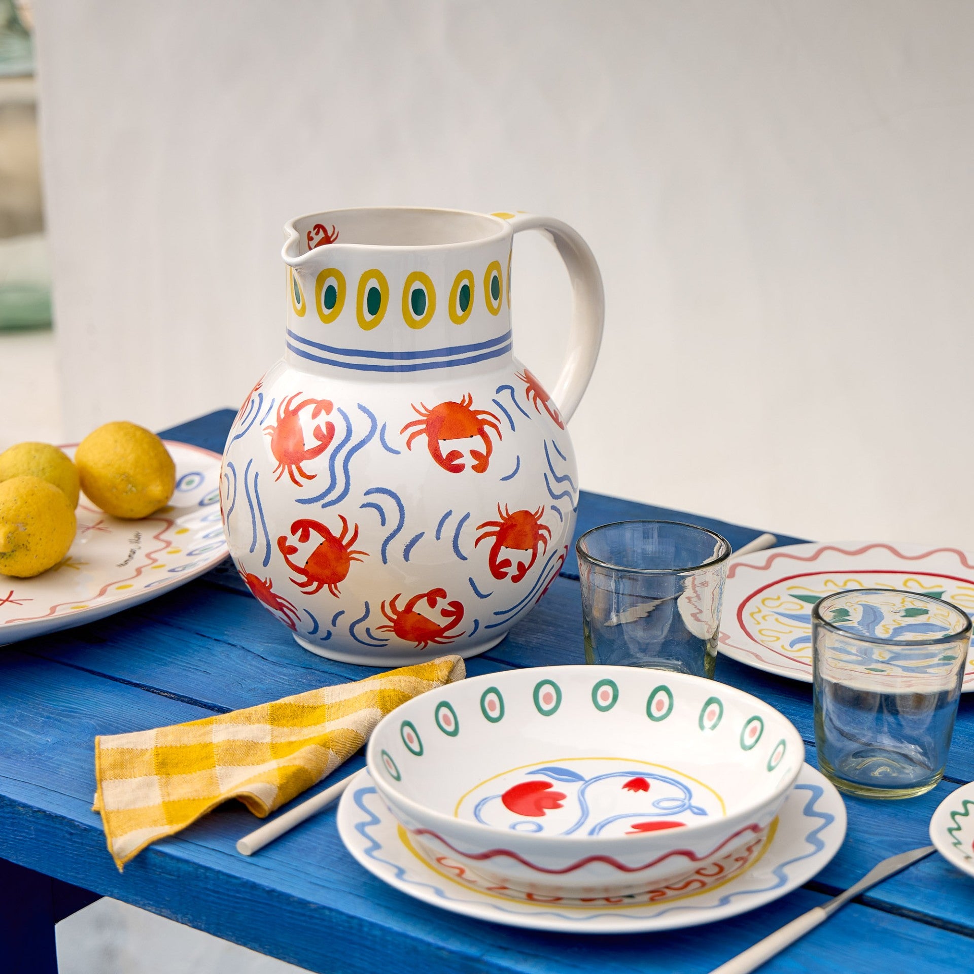 Summer Bliss Soup/Pasta Bowl Tulip 9" Set of 6