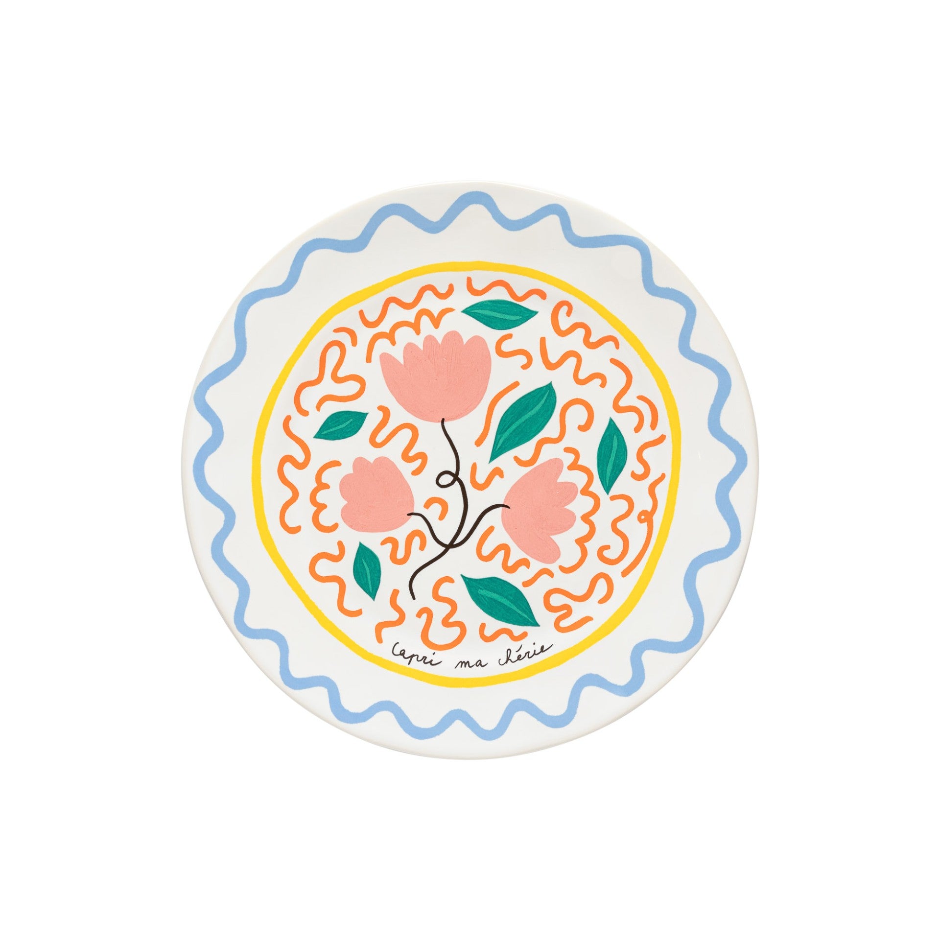 Summer Bliss Dinner Plate Capri Ma Chérie 11" Set of 6