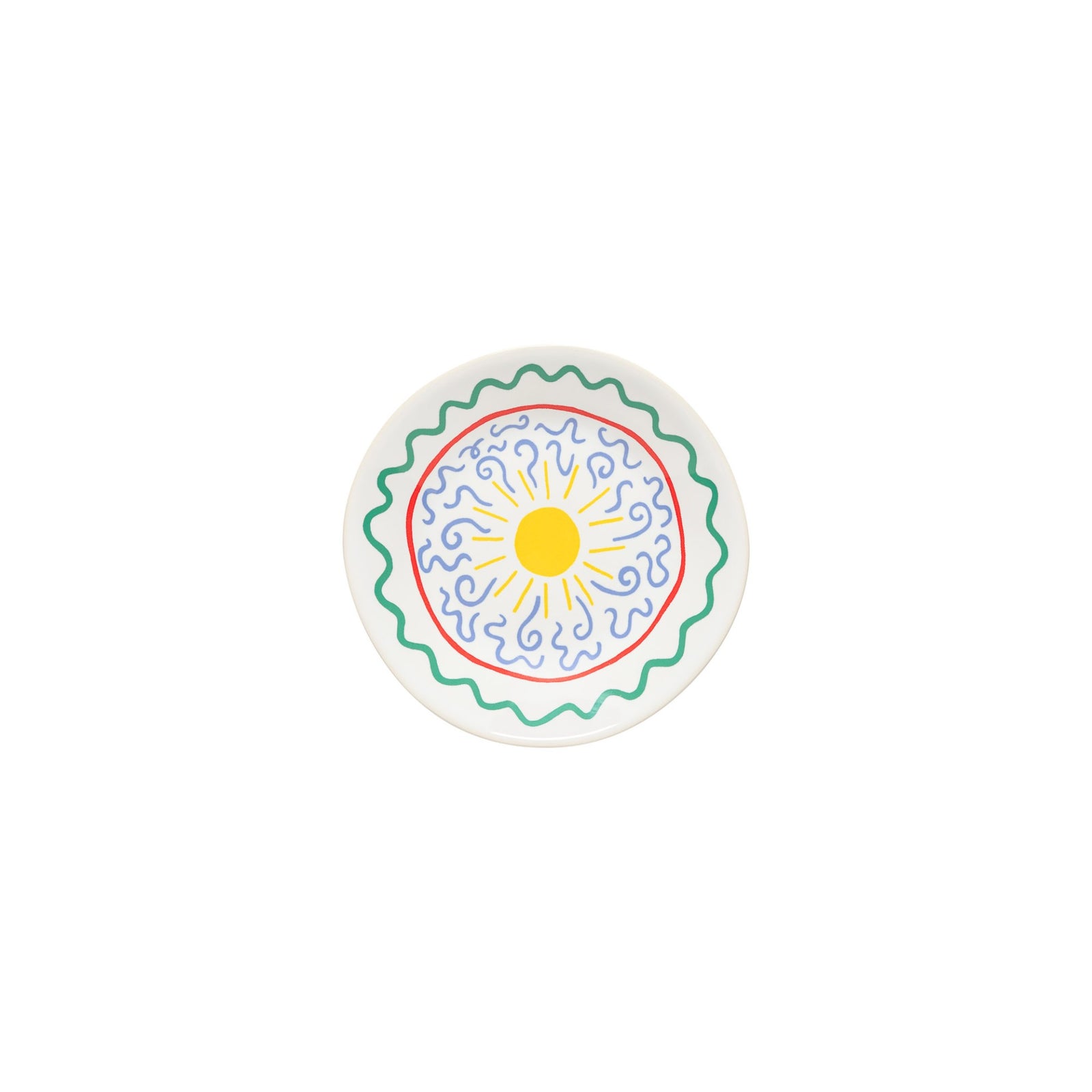 Summer Bliss Appetizer Plate Sun 6" Set of 6