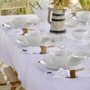 Square Wood Napkin Rings Set of 4