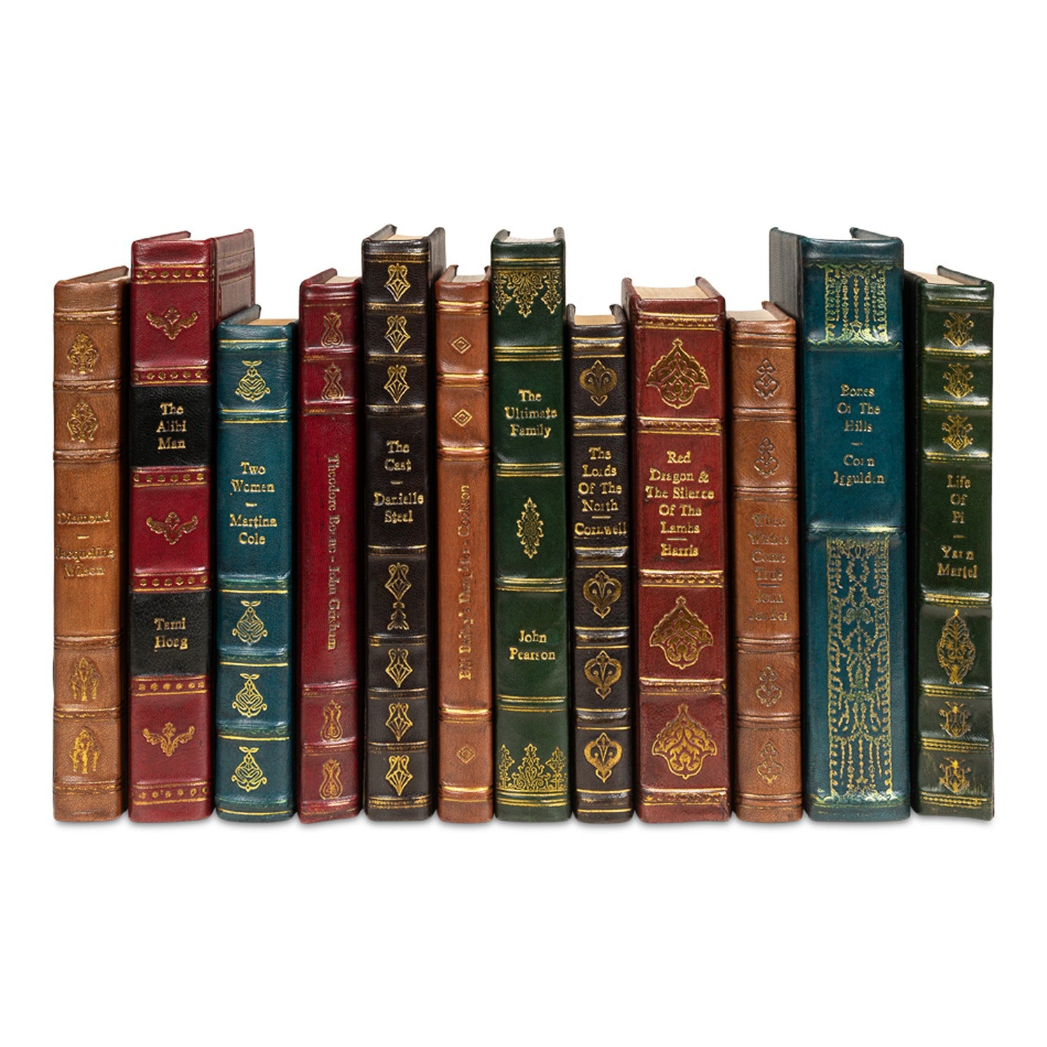 Rebound Leather Books, Assorted, Set/12