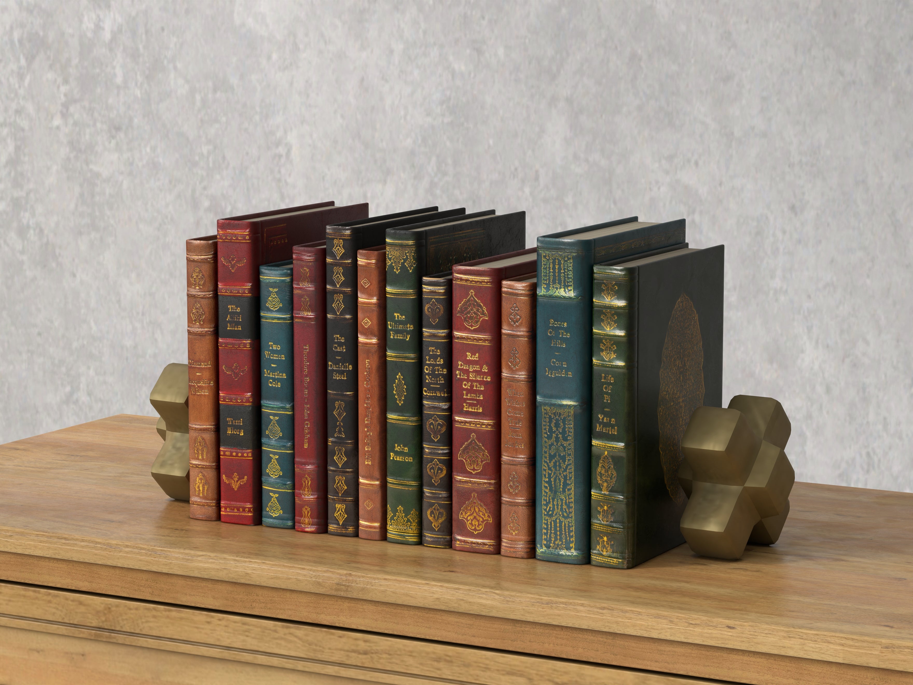 Rebound Leather Books, Assorted, Set/12