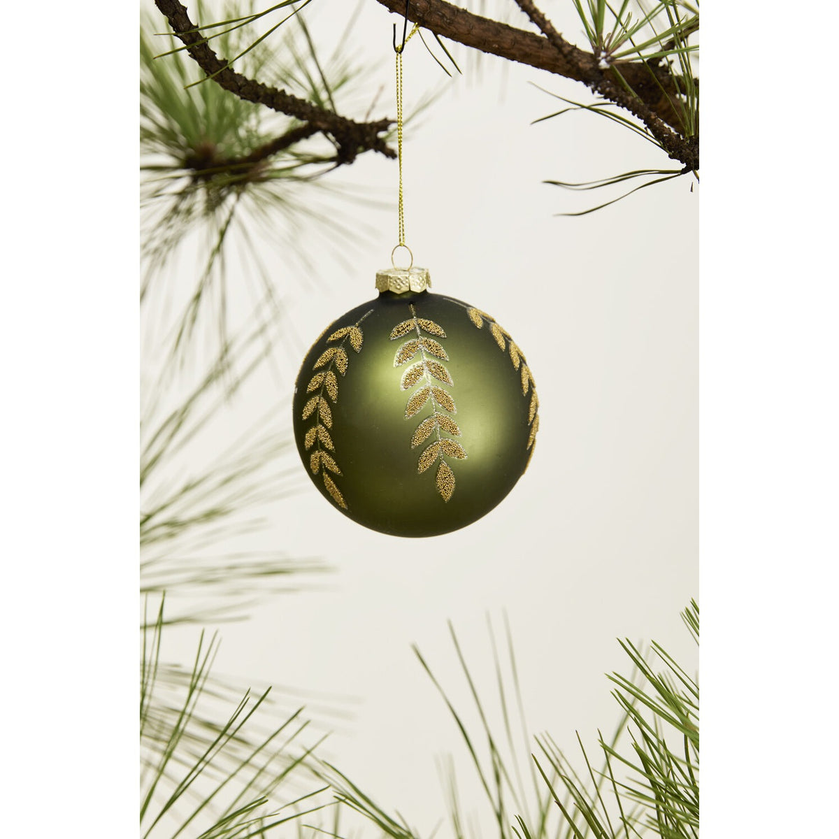 Beaded Leaf Ornament