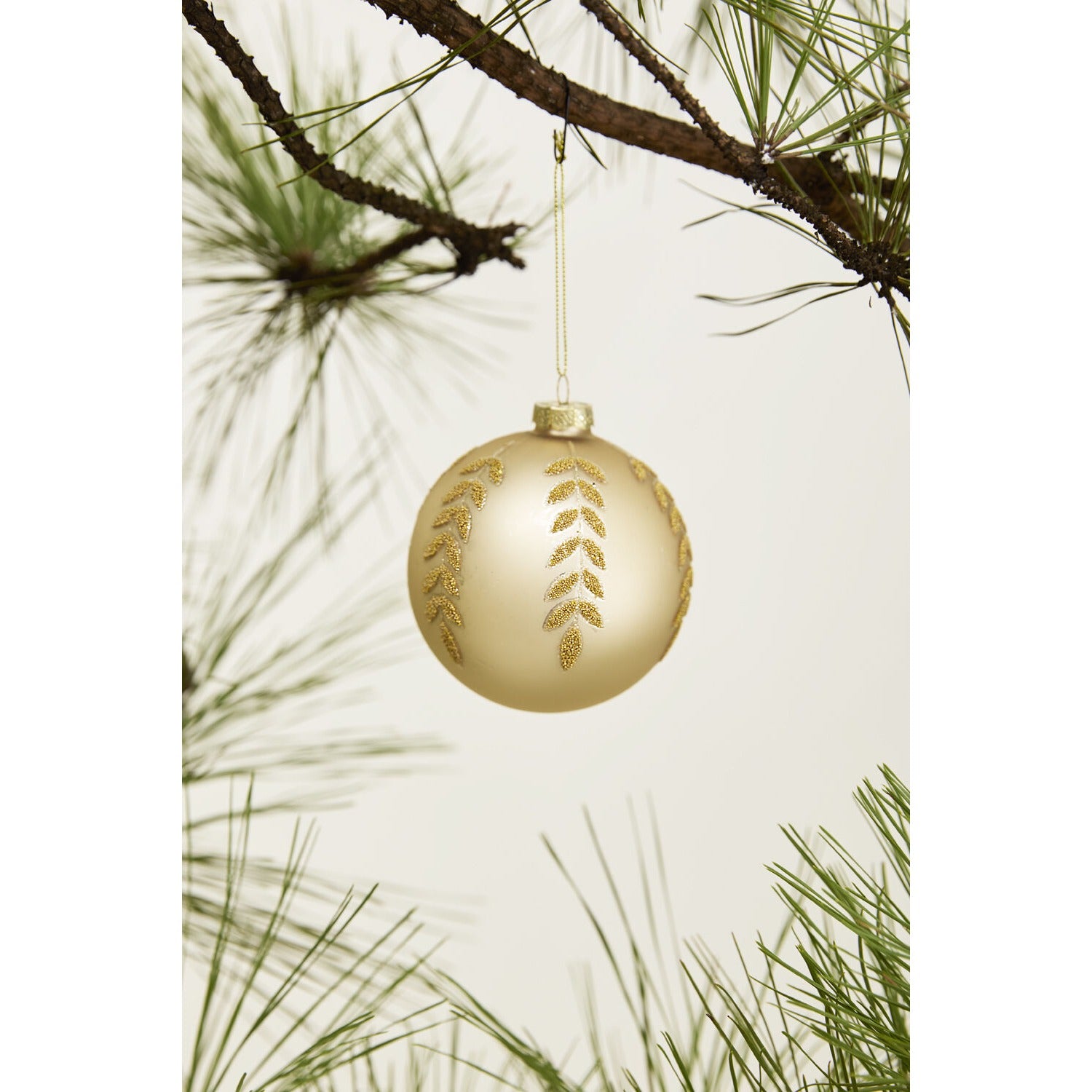 Beaded Leaf Ornament - Set of 6