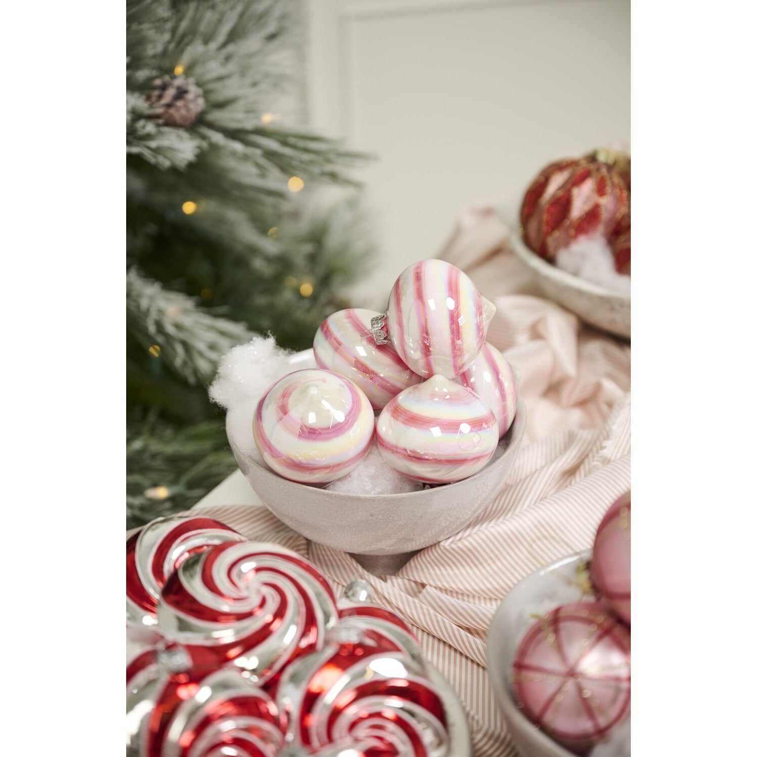 Candy Swirl Ornament - Set of 6