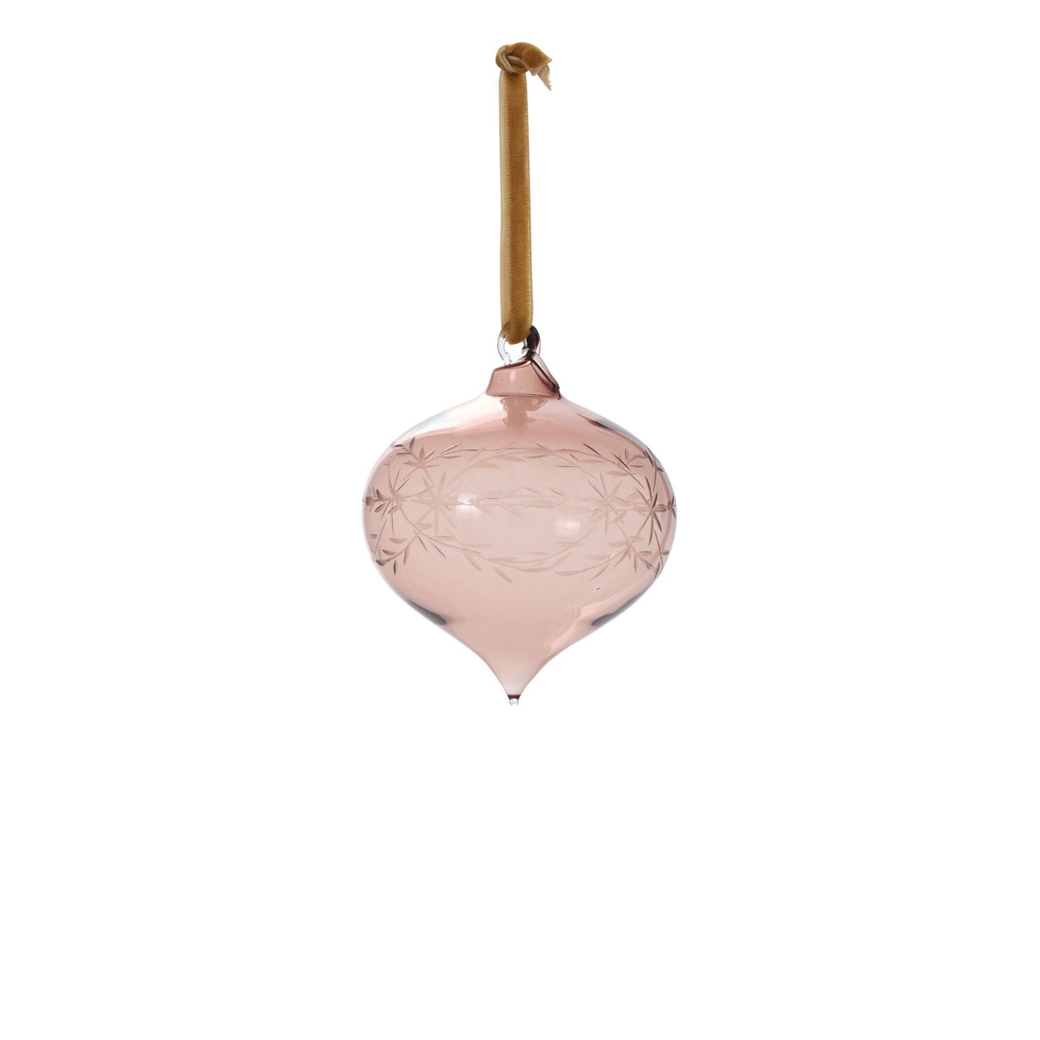 Etched Bauble Ornament - Set of 6