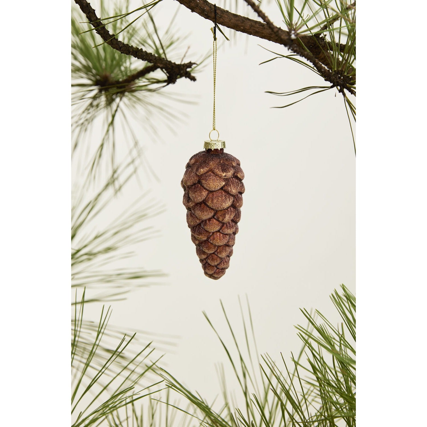 Frosted Pinecone Ornament - Set of 6