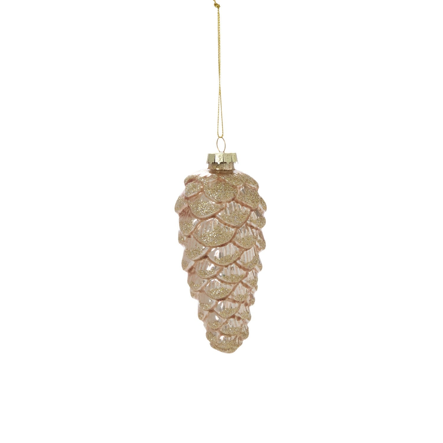 Frosted Pinecone Ornament - Set of 6