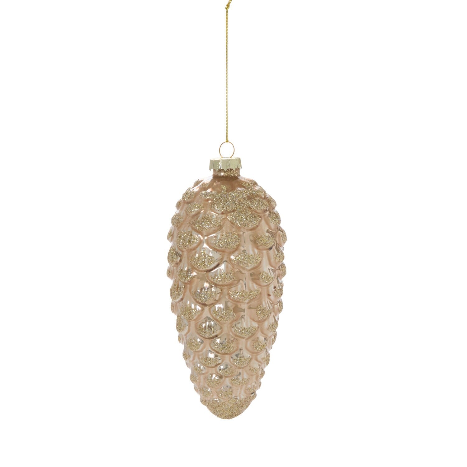 Frosted Pinecone Ornament - Set of 6