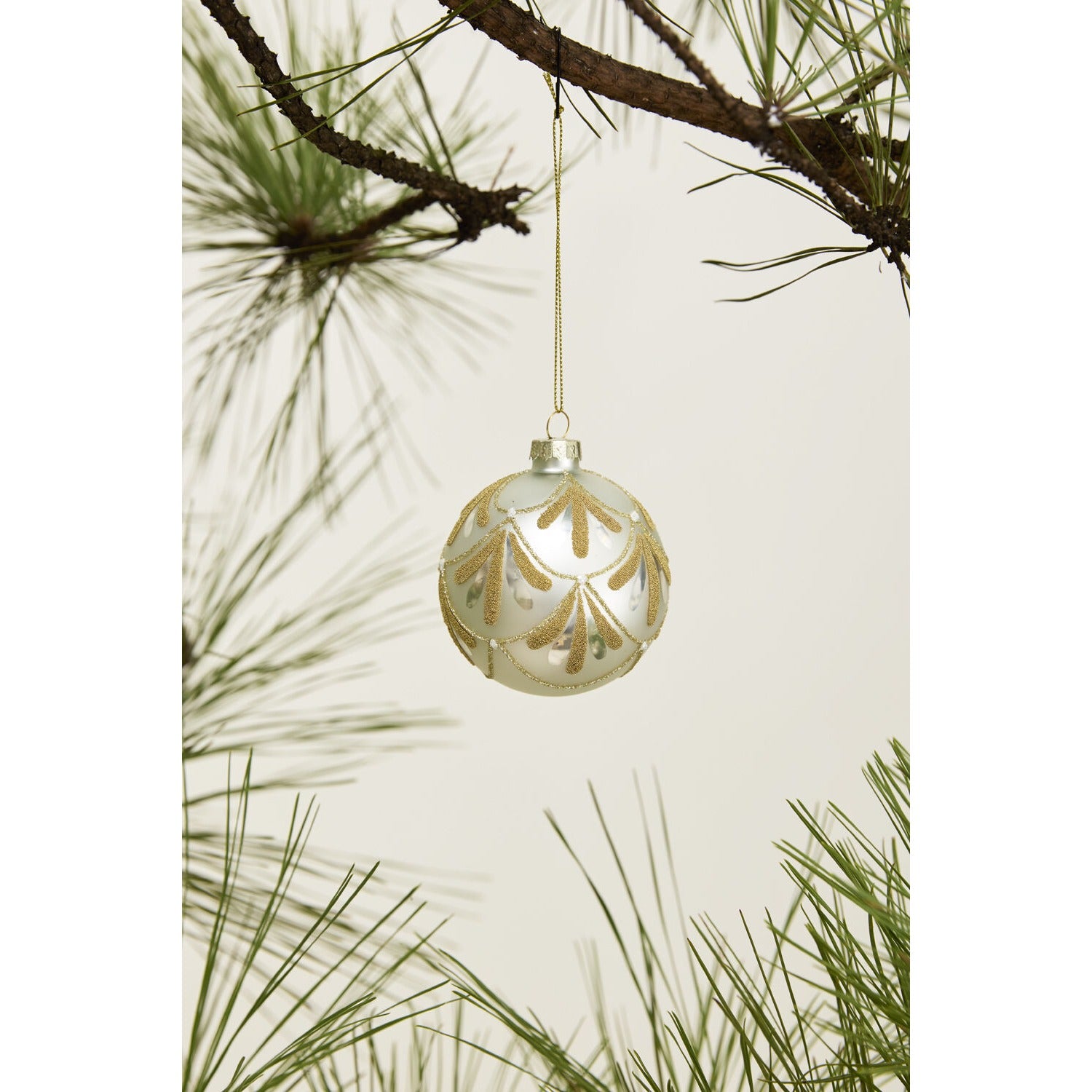 Gold Petal Ornament - Set of 6