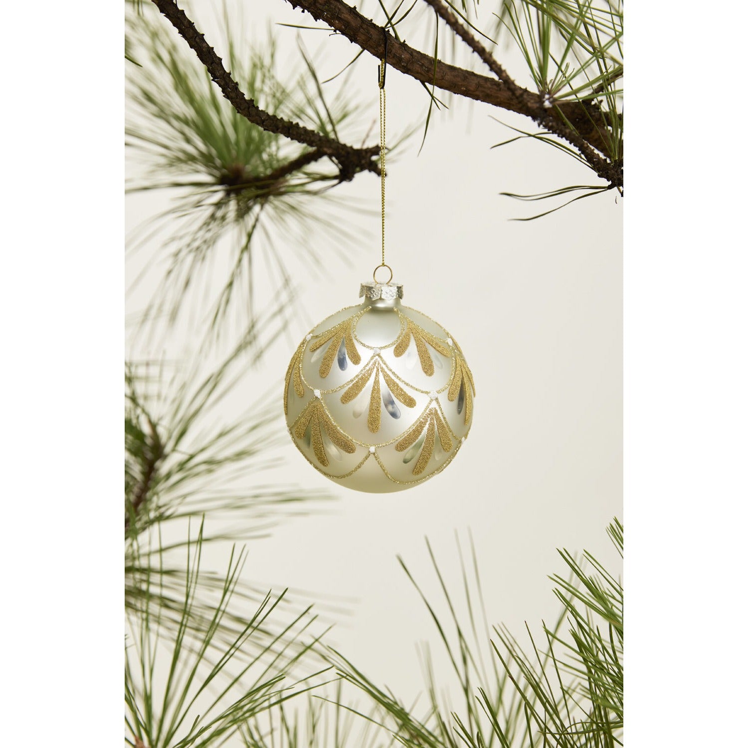 Gold Petal Ornament - Set of 6
