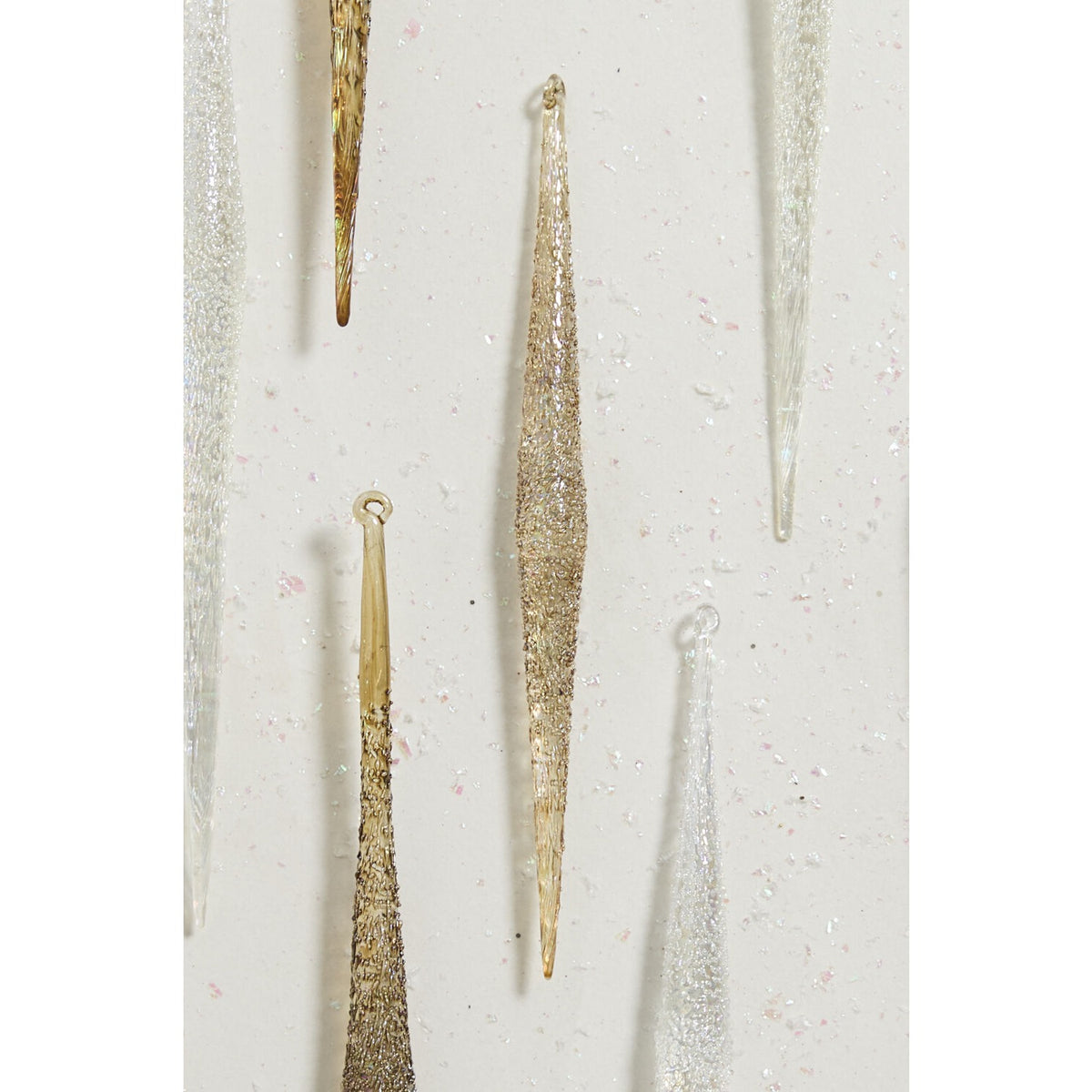 Sparkle Icicle Ornament - Set of 6