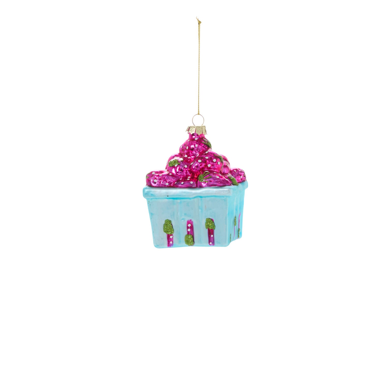 Berry Basket Ornament - Set of 6