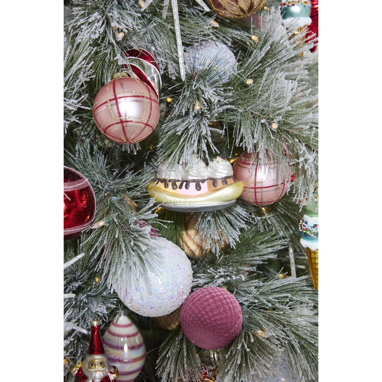 Dessert First Sundae Ornament - Set of 6