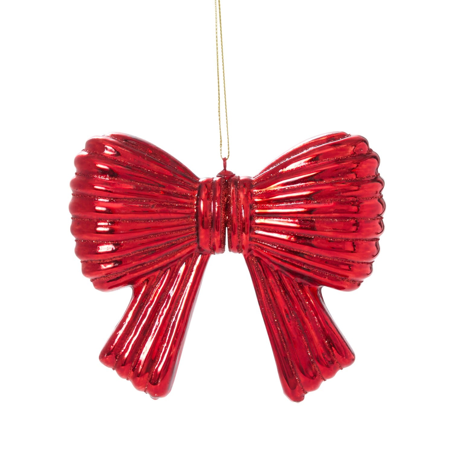 Metallic Bow Ornament - Set of 6