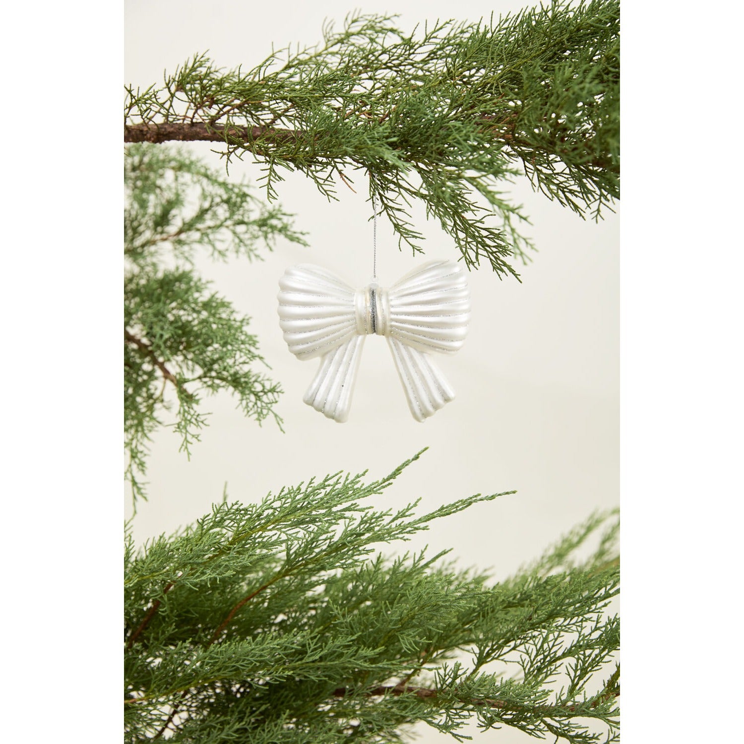 Metallic Bow Ornament - Set of 6