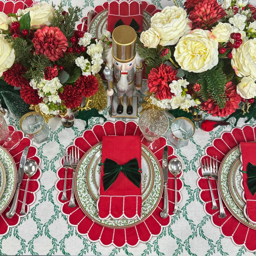Studio Collection: Pippa Placemat - Red/White (Set of 4)