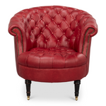 Bastian Armchair  New Rouge Leather