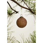 Copper Glitter Ornament - Set of 6
