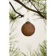Copper Glitter Ornament - Set of 6