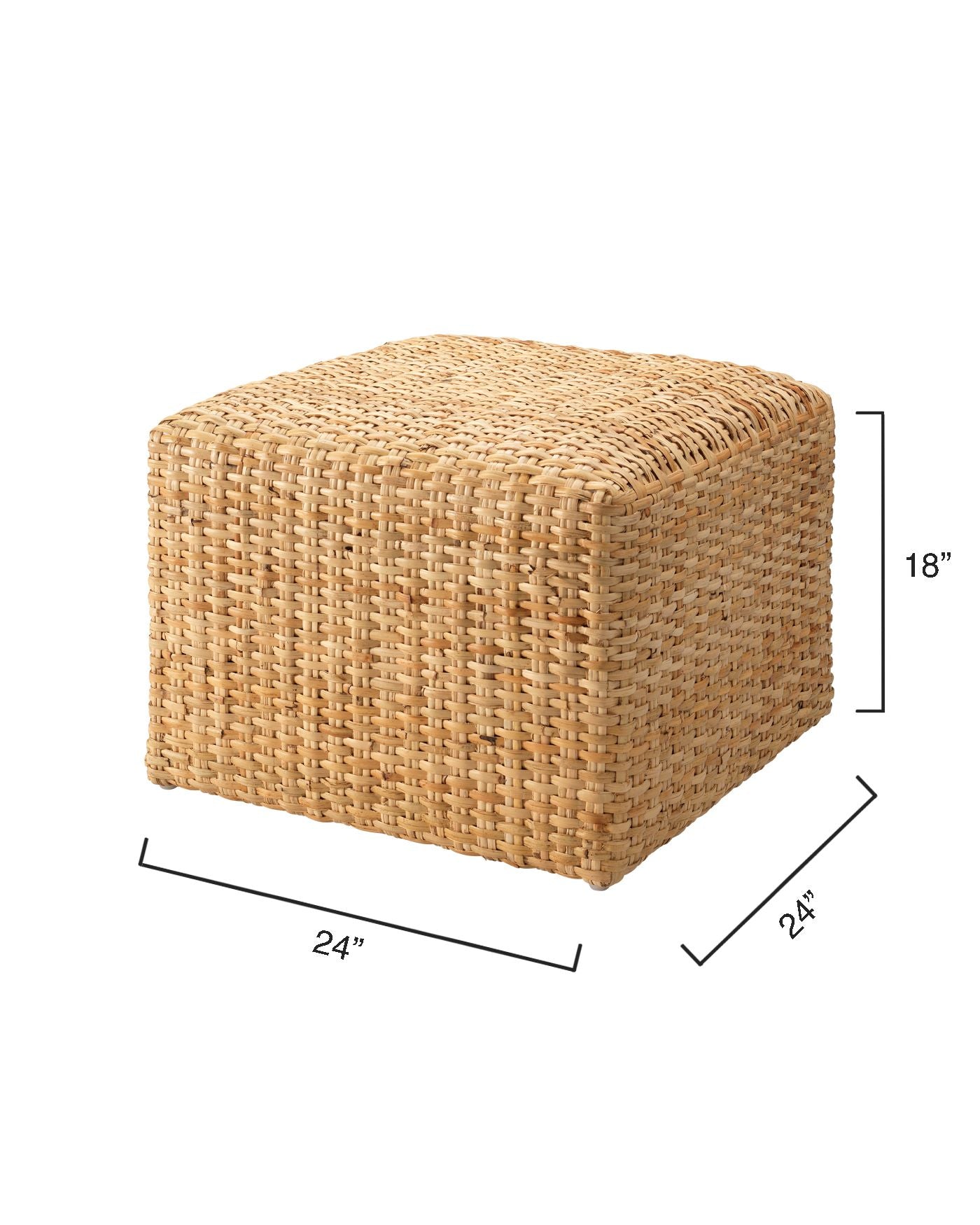 LG OTTOMAN NATURAL RATTAN