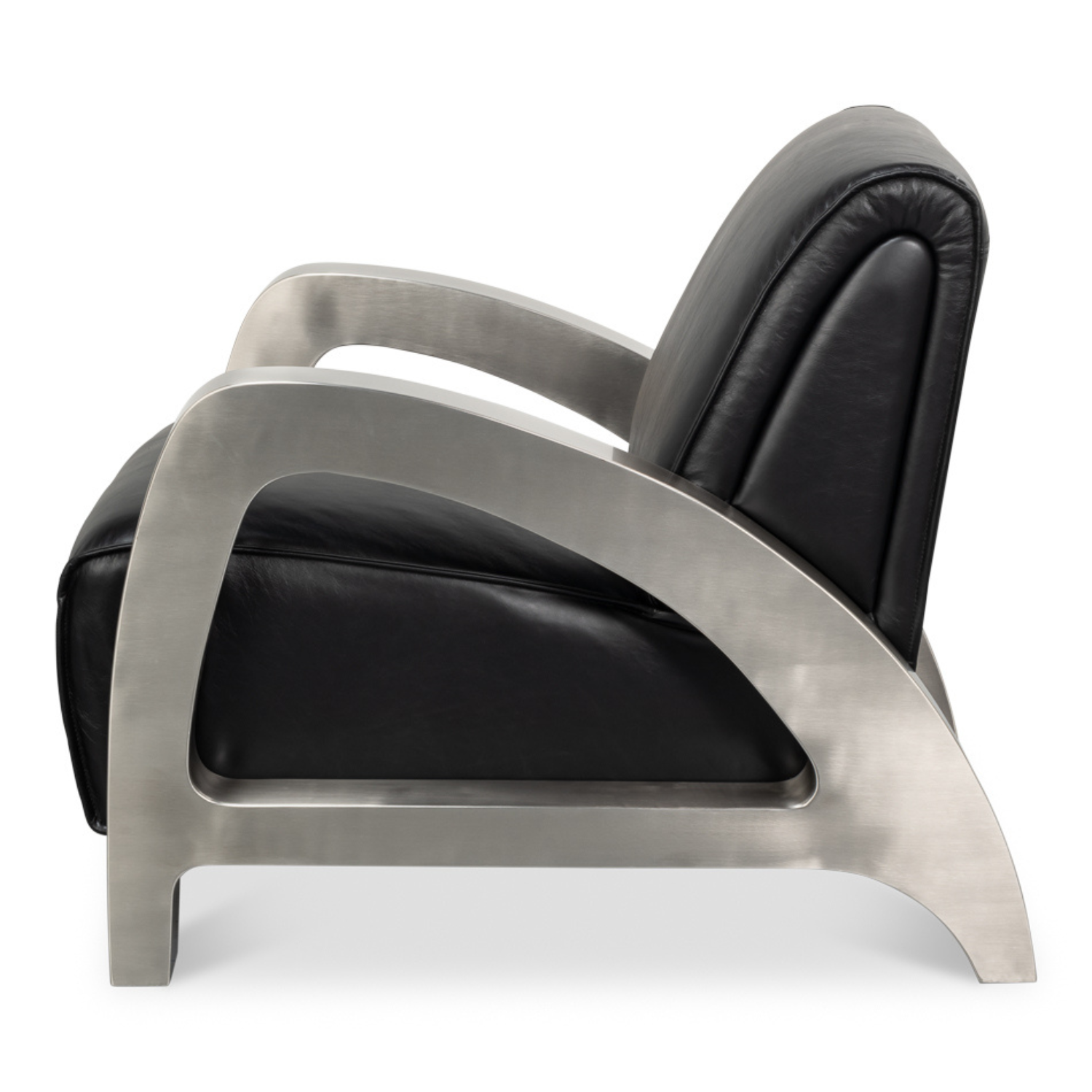 Carlisle Armchair  Leather Onyx Black