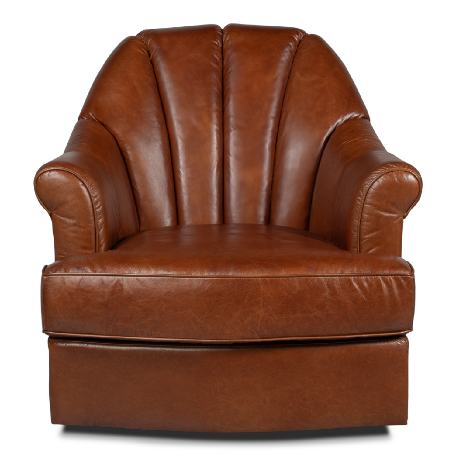 Scoth Swivel Chair - Distilled Leather