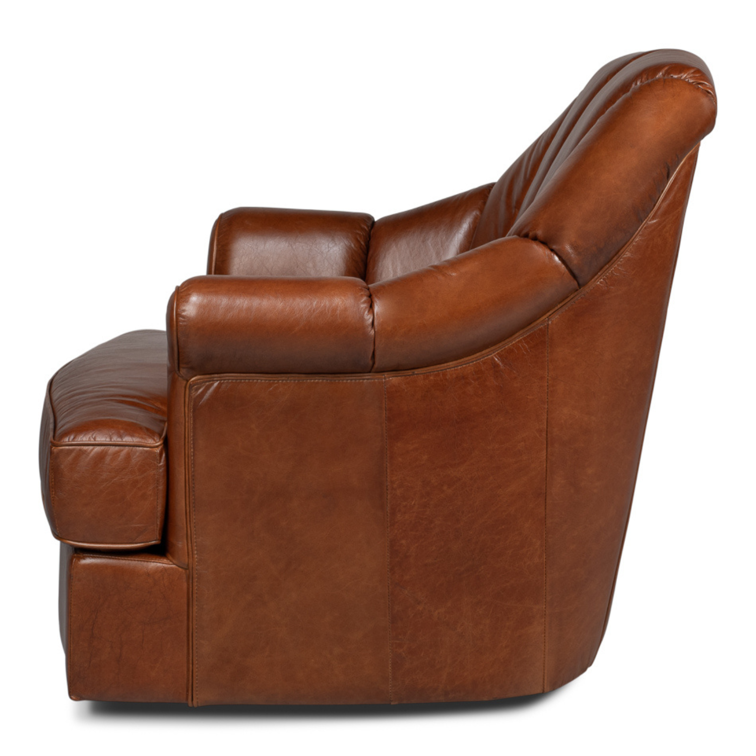 Scoth Swivel Chair - Distilled Leather