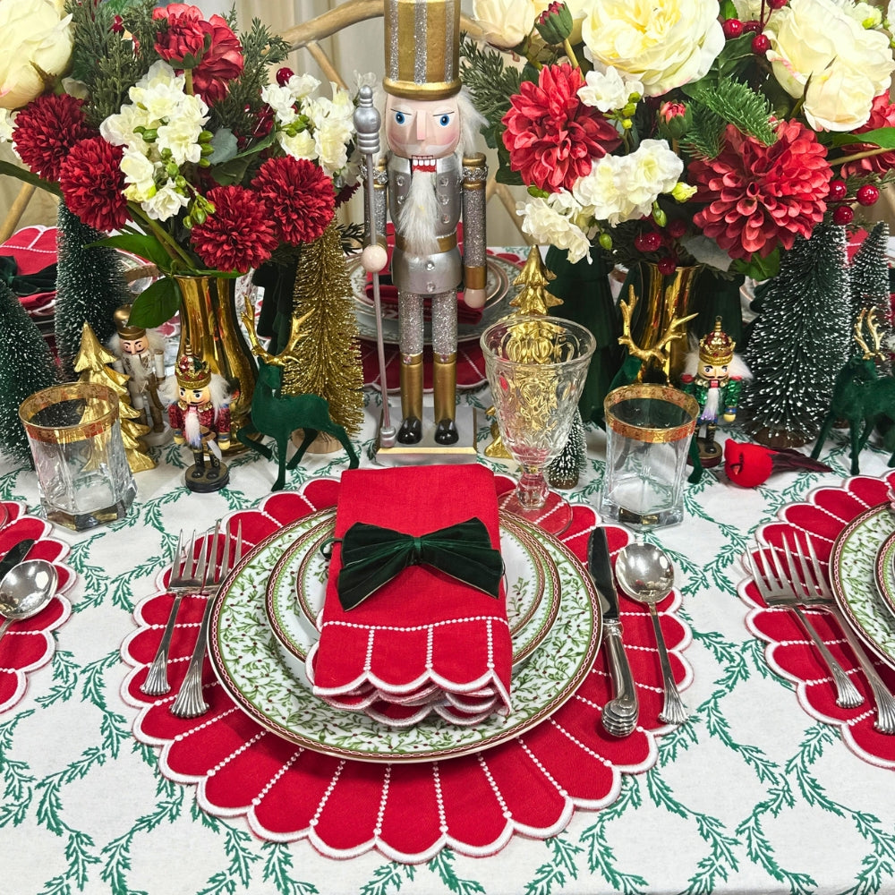 Studio Collection: Pippa Placemat - Red/White (Set of 4)