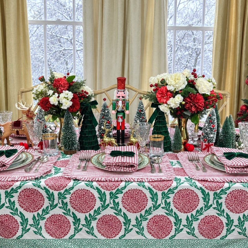 Holiday Flowers and Vines - Tablecloth