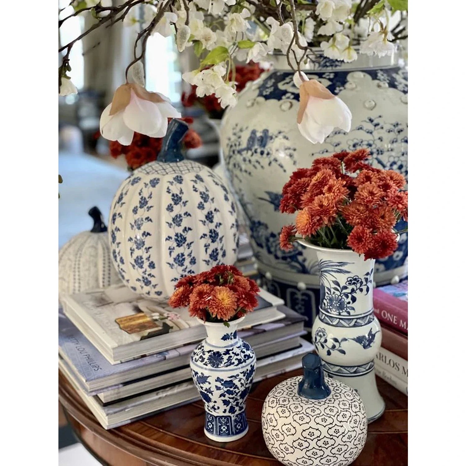 Large Porcelain Pumpkin