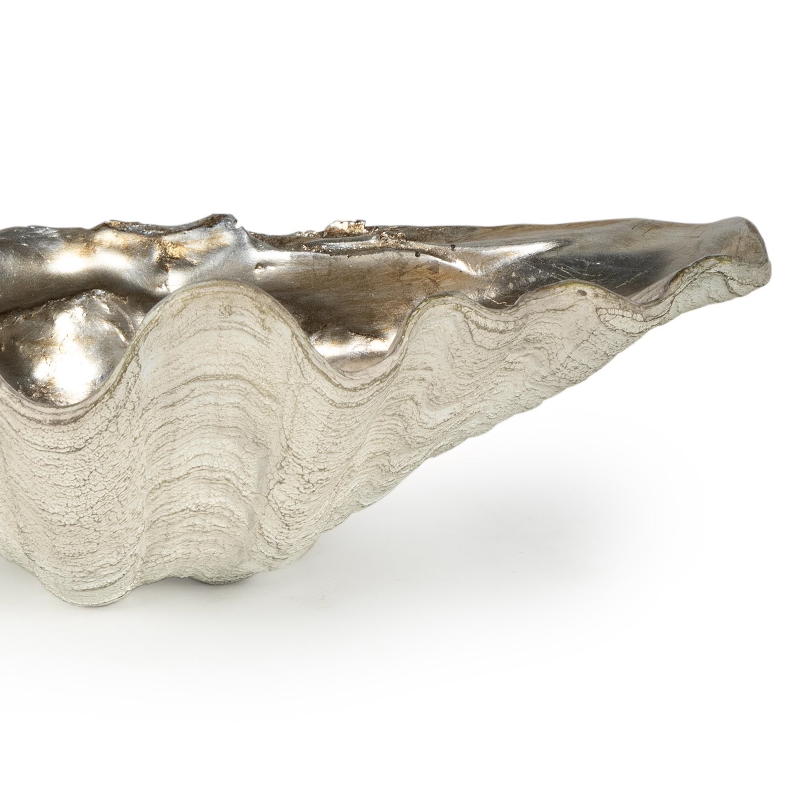 Clam Bowl Small (Ambered Silver Leaf)