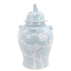 Pastel Pale Blue Cherry Blossom Jar