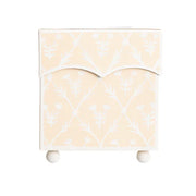 Pale Pink & White Tulip Tissue Holder