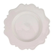 Ivory Beaded Scalloped Charger