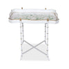 Ivory & Green Rectangular Tray Table
