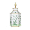Ivory & Green Hexagon Lamp