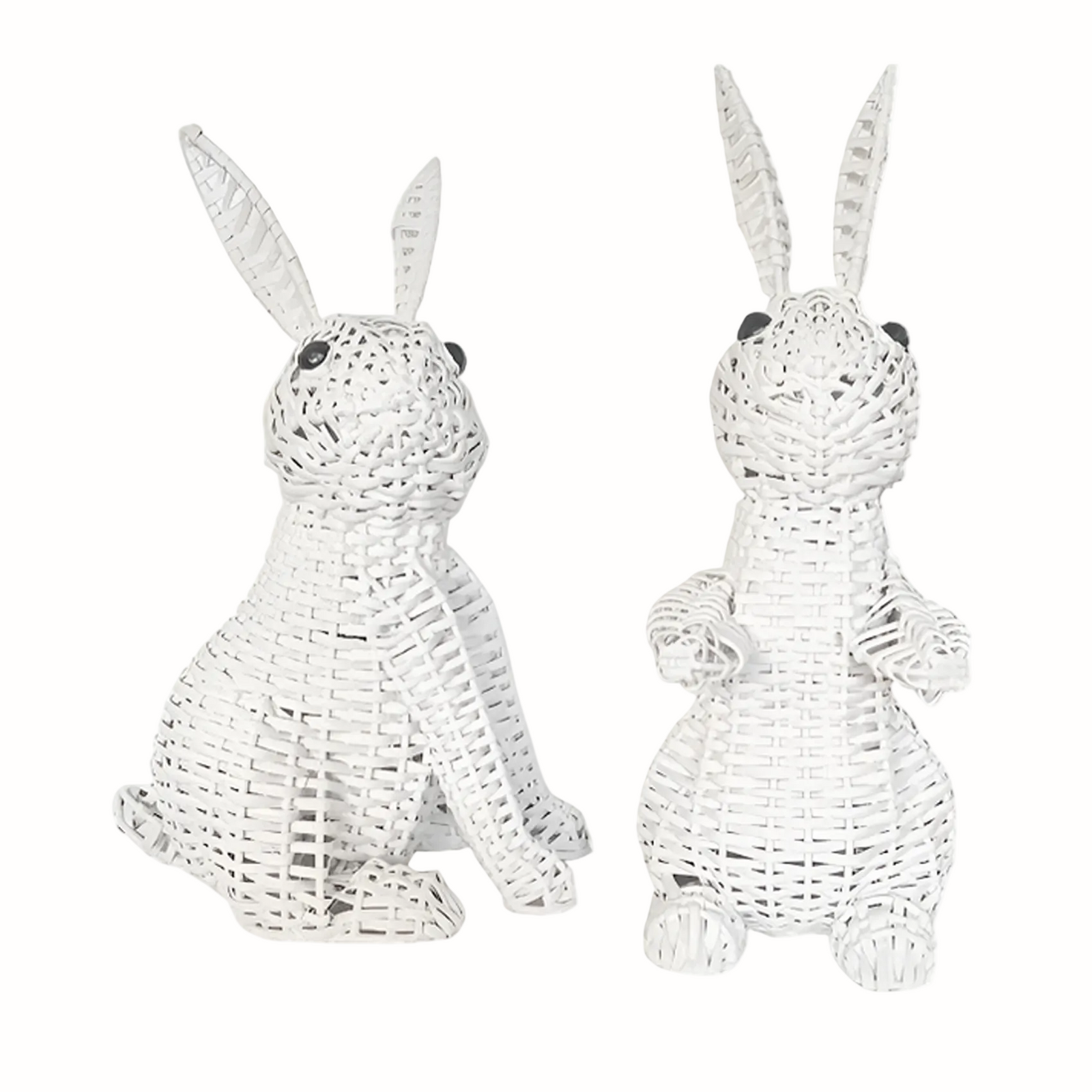 White Wicker Bunny