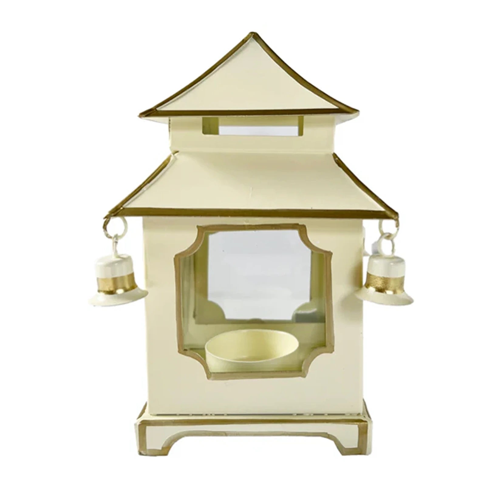 Ivory & Gold Pagoda Lantern (4 Sizes)