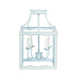 Soft Blue & Gold Medium Lantern