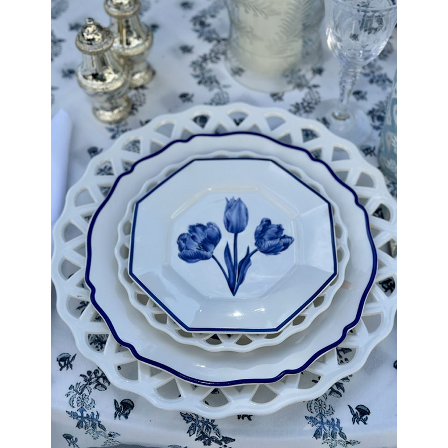 Tulip Bouquet Appetizer Plate