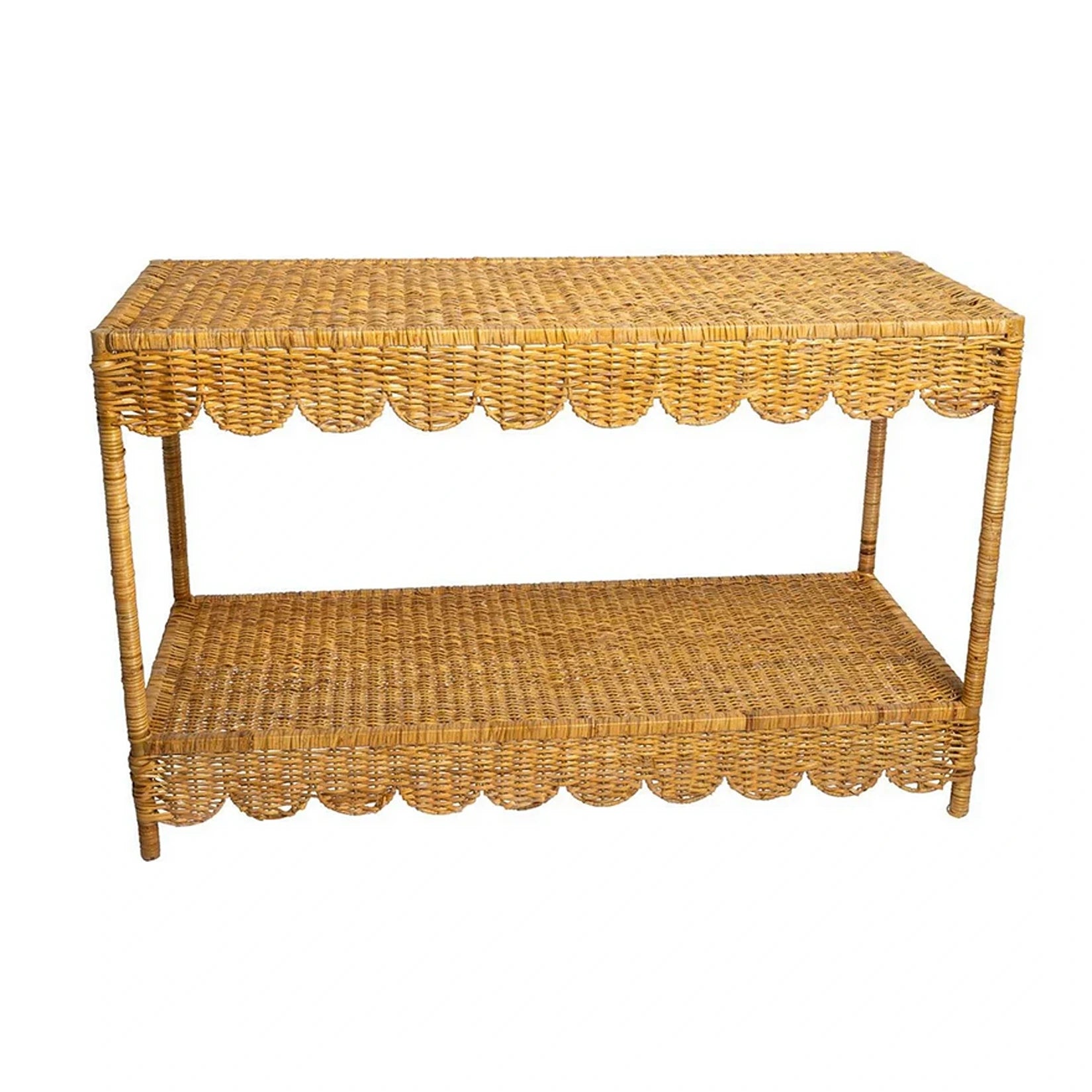 Large Scalloped Sideboard Table