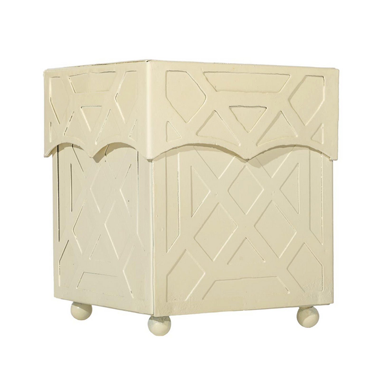 Cream Chippendale Wastepaper Basket & Tissue (3 Options)