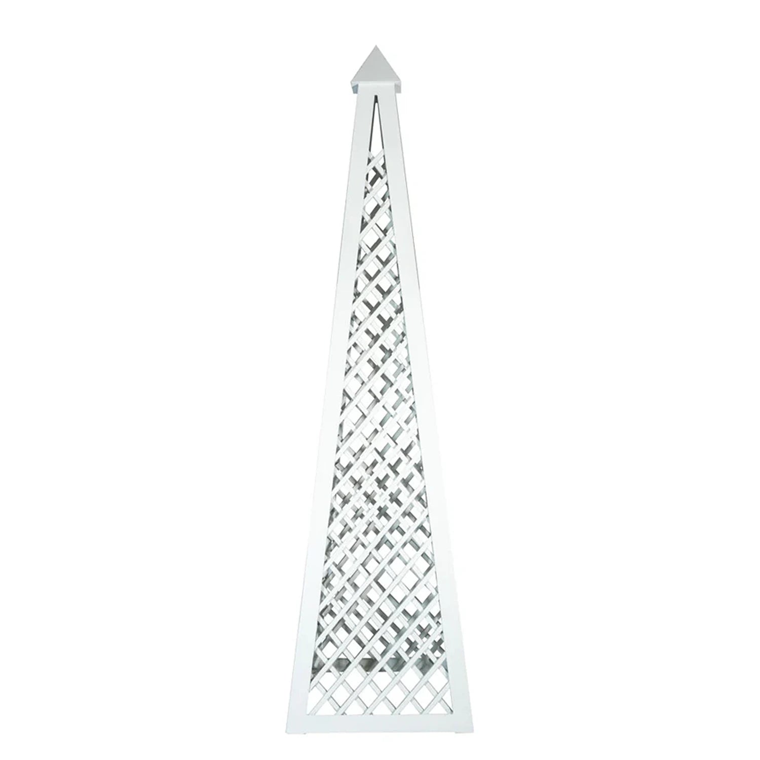 White Cast Aluminum Obelisk