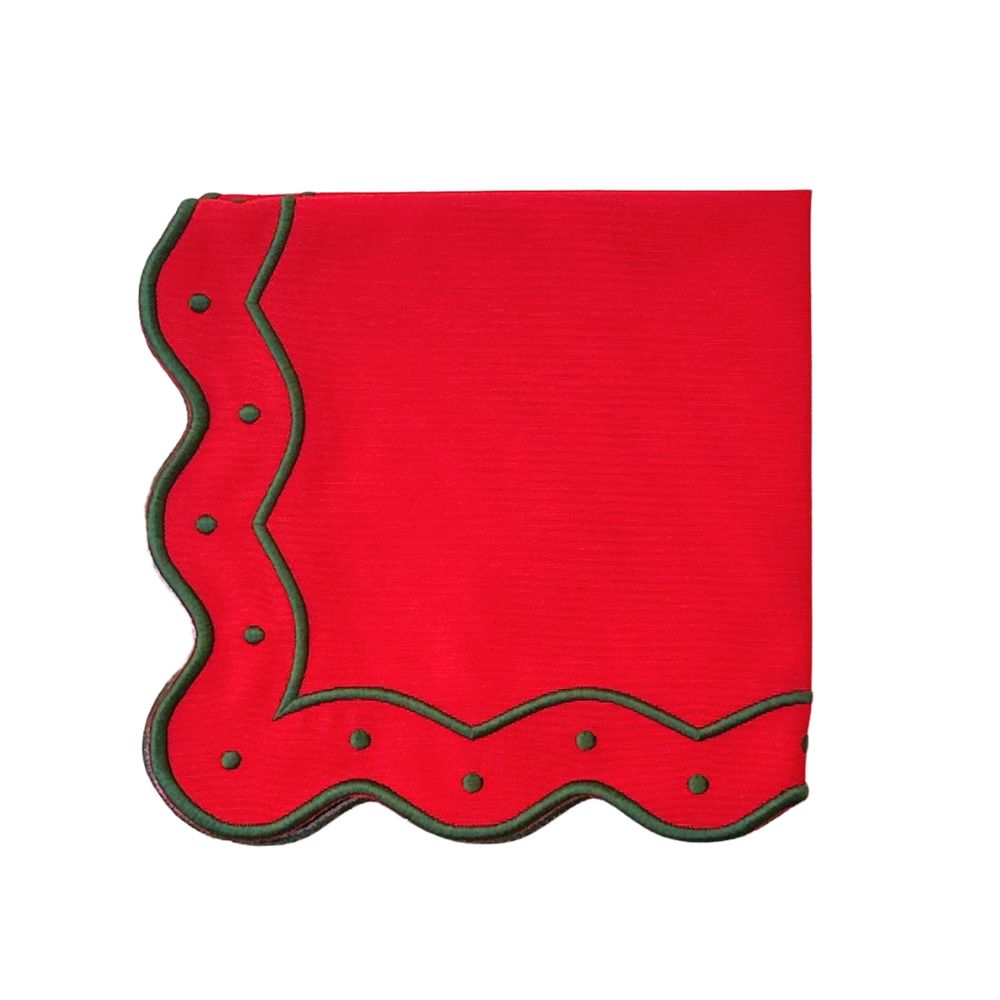 Eve Napkin - Red and Green (Set of 4)