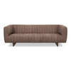 Denys Leather Sofa  Scotland Grey